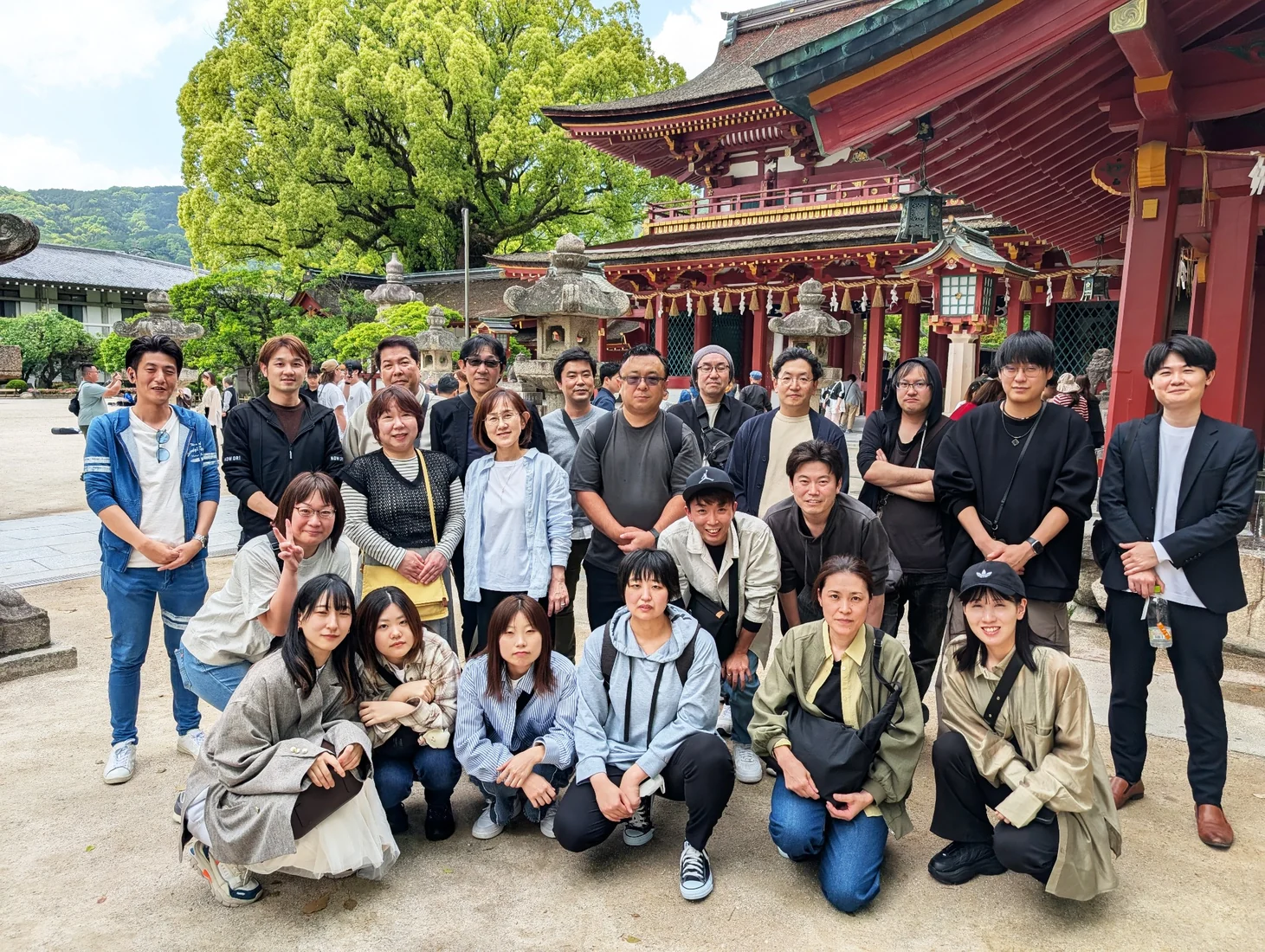 社員旅行の集合写真